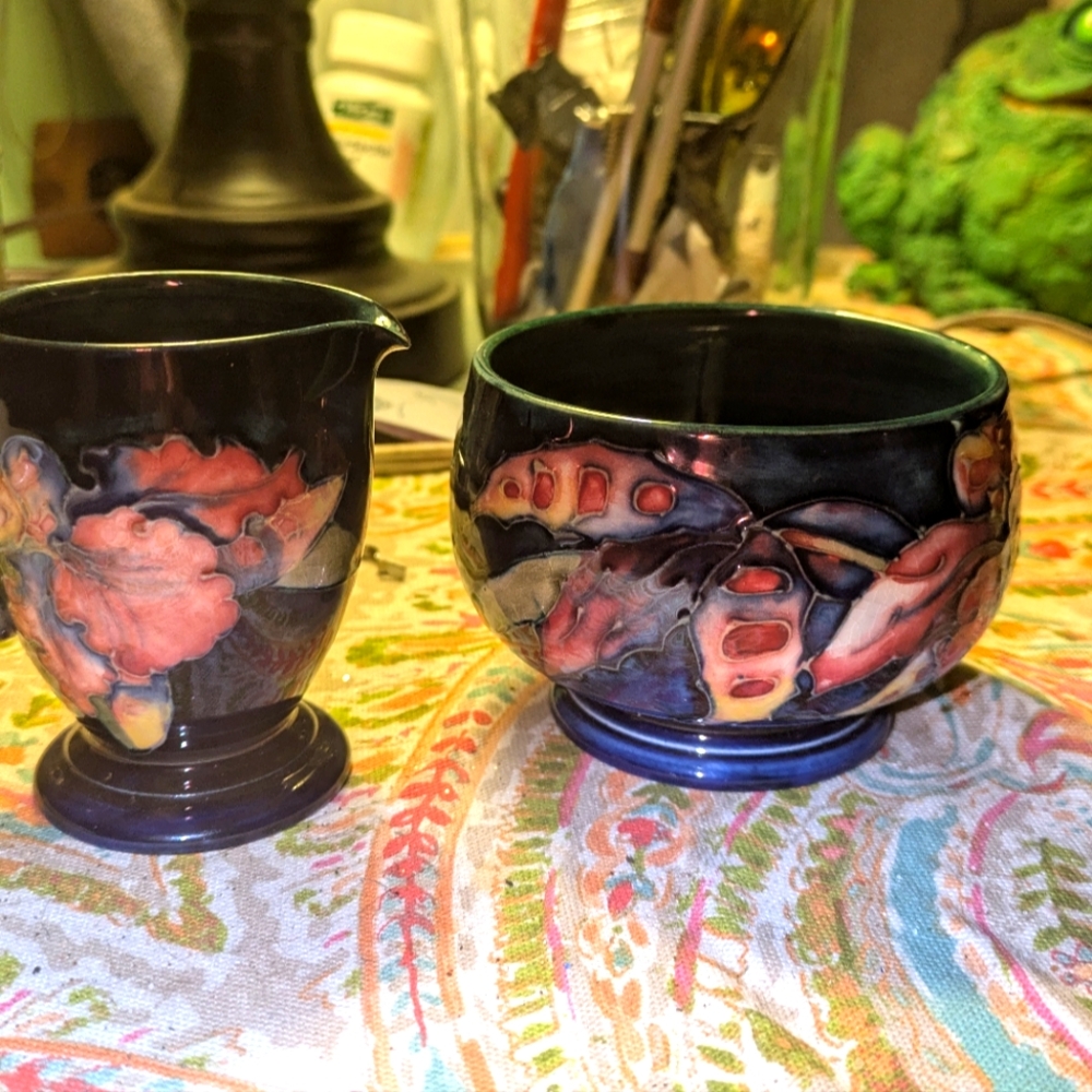 Moorcroft China Blue And Floral